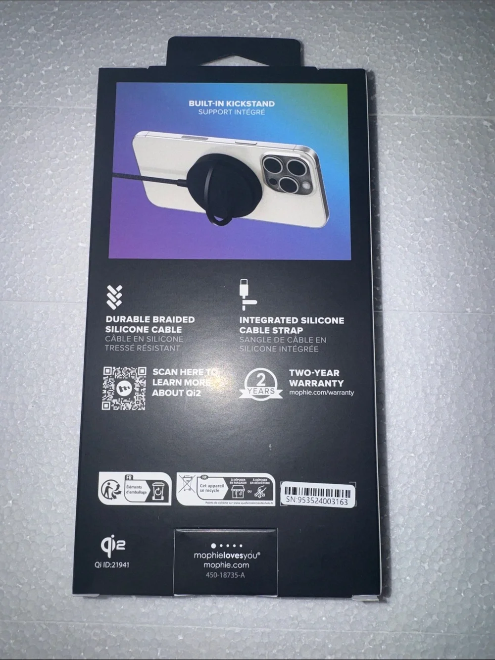 mophie magnetic qi2